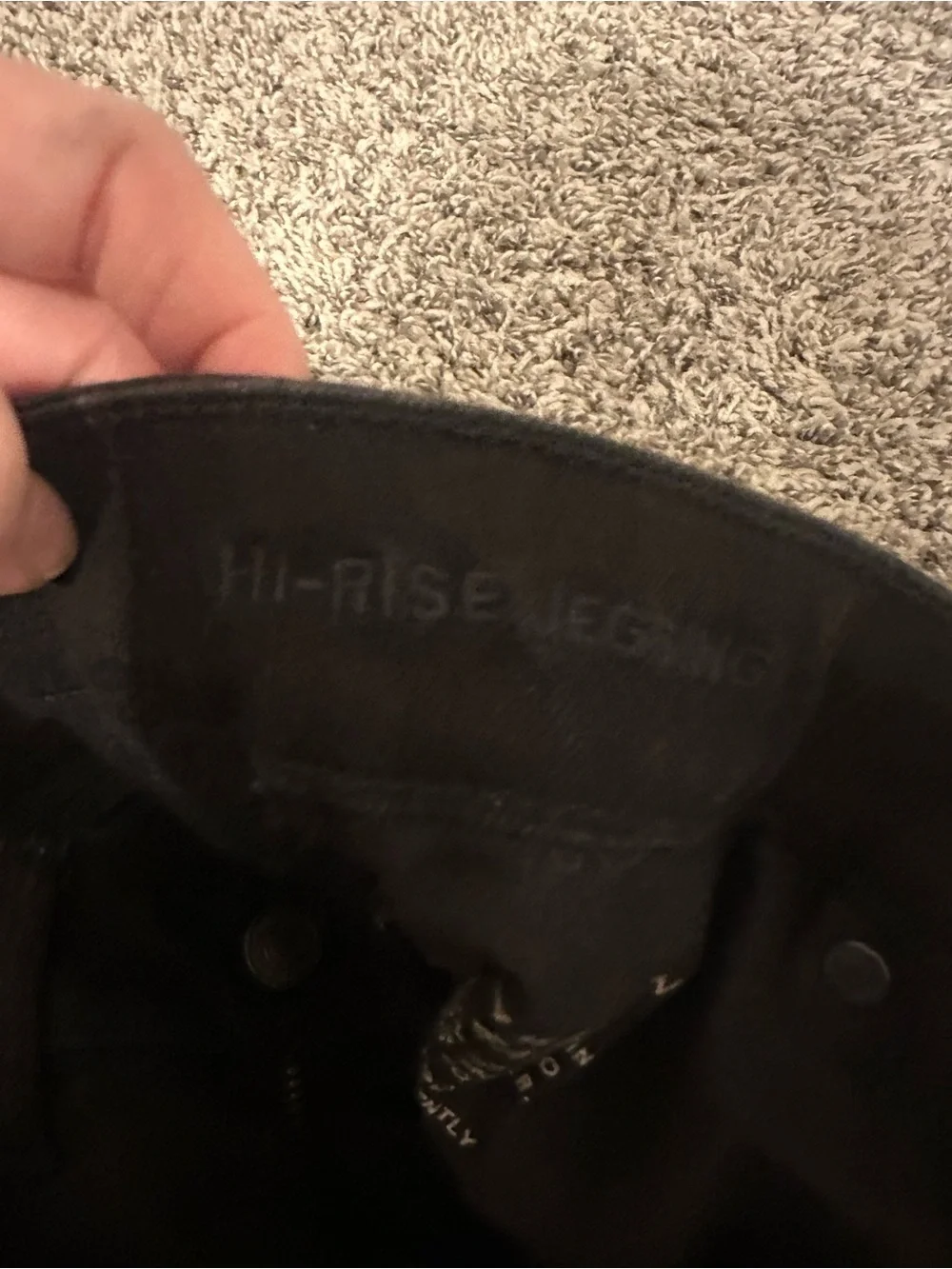American Eagle Outfitters Black Ripped Skinny Jeans
